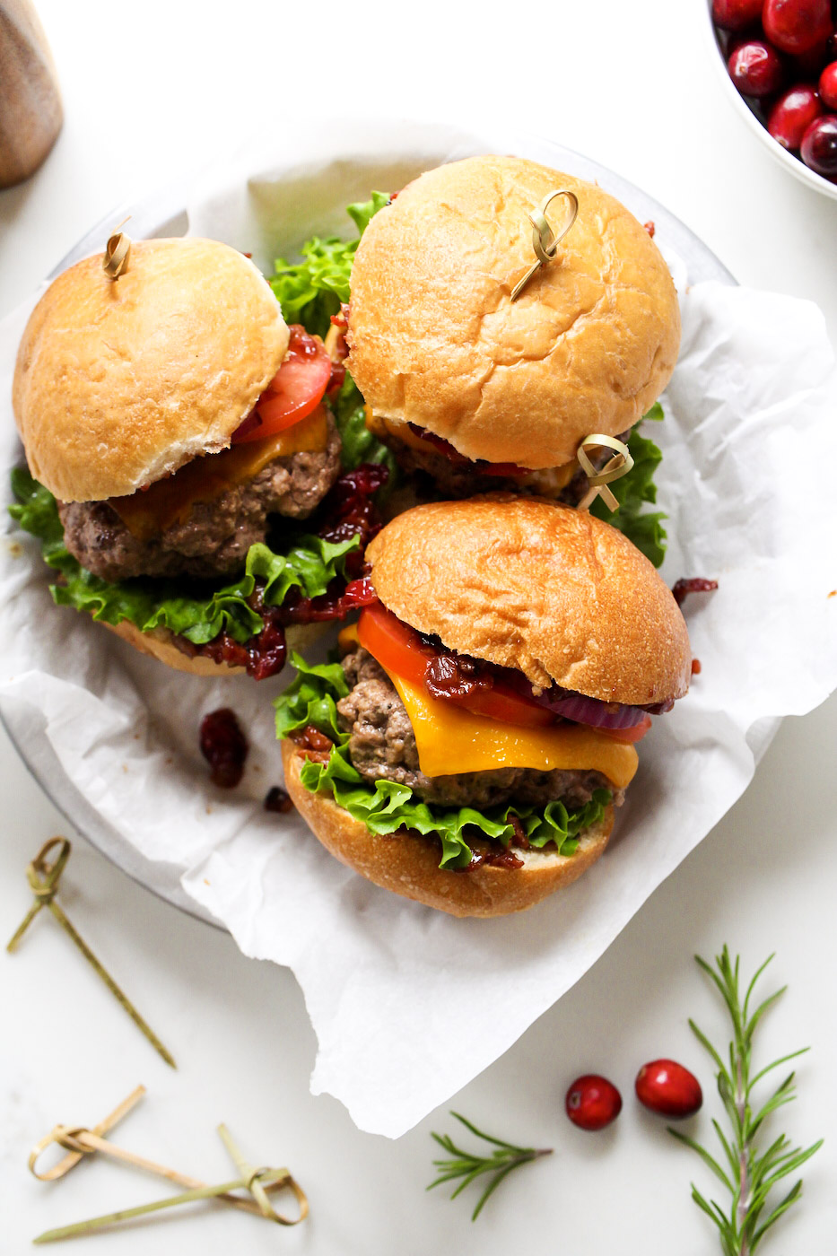 Beef Sliders With Cranberry Bacon Jam