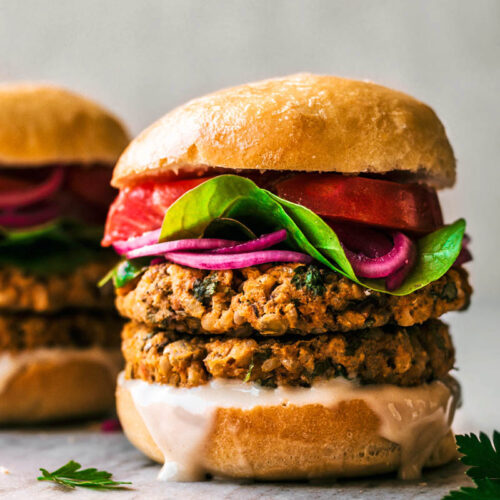 Chickpea Sweet Potato Burgers