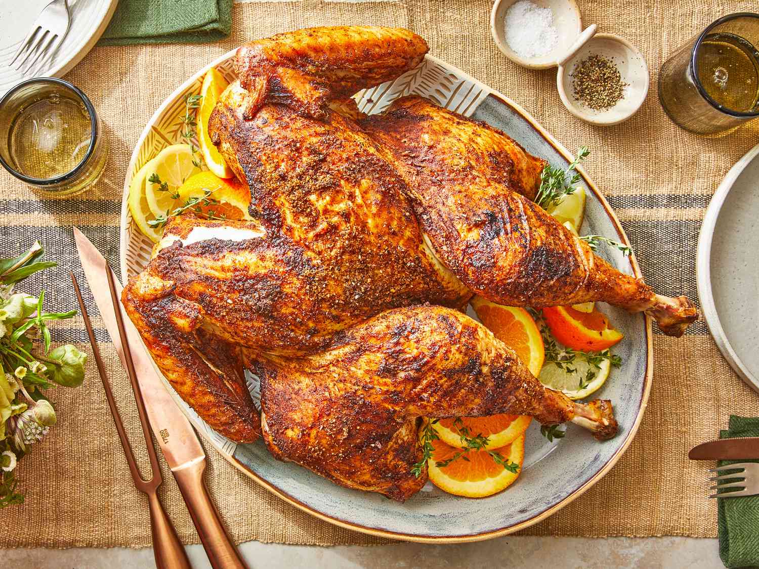 Herb-Rubbed Crisp-Skinned Butterflied Roast Turkey Recipe