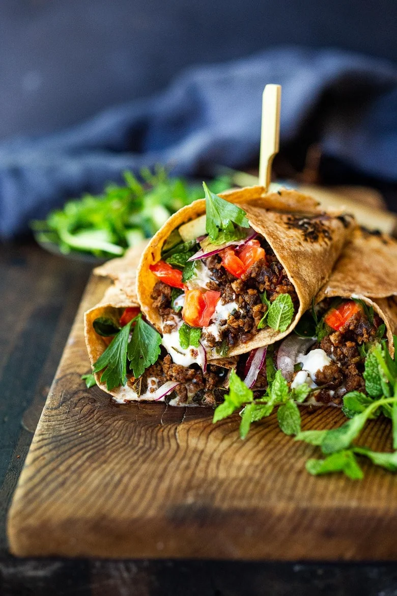 Turkish Lamb Wrap