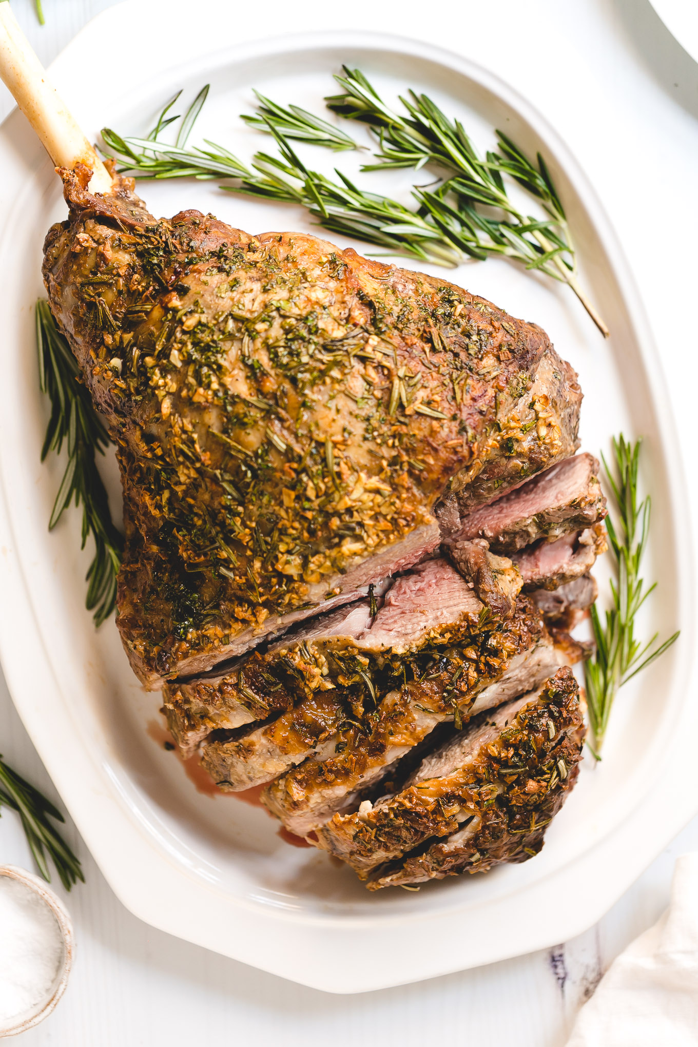Garlic and Herb Roasted Leg of Lamb