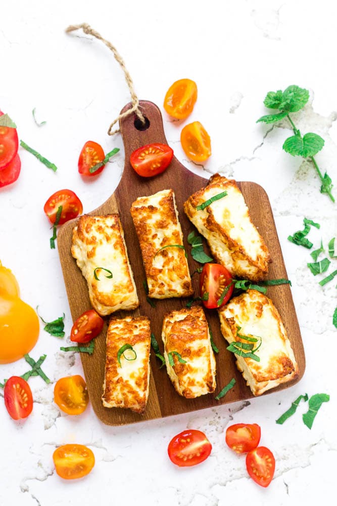 Air Fryer Halloumi Cheese
