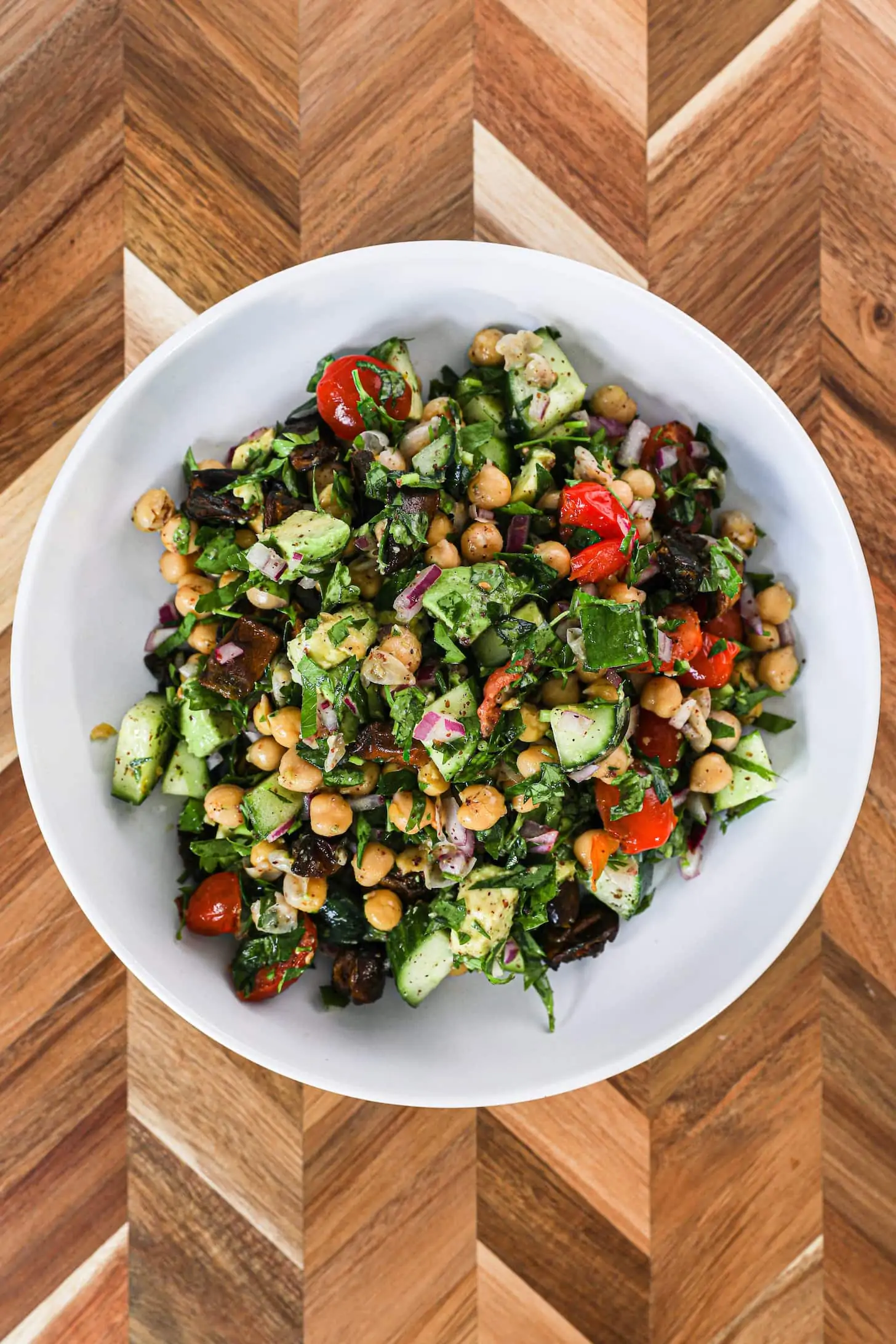 Healthy Air Fryer Eggplant And Chickpeas Salad