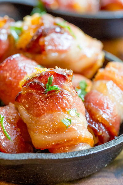 Air Fryer Bacon-Wrapped Tater Tots