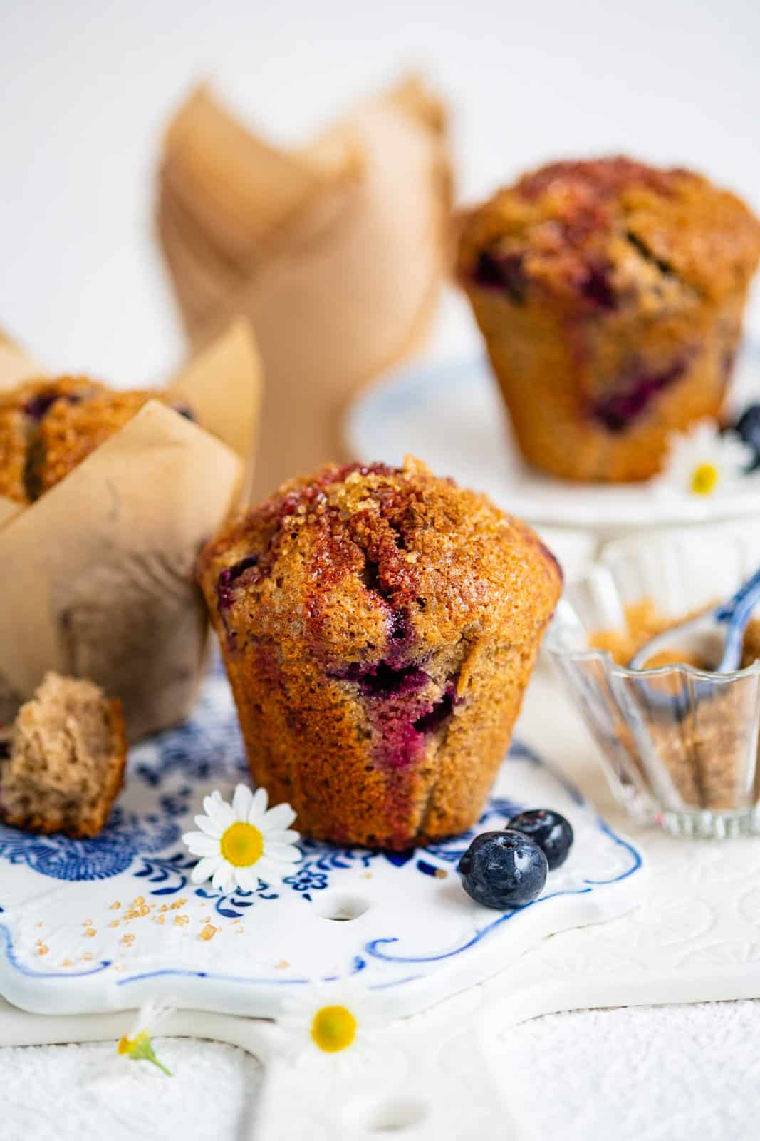 Air Fryer Blueberry Muffins