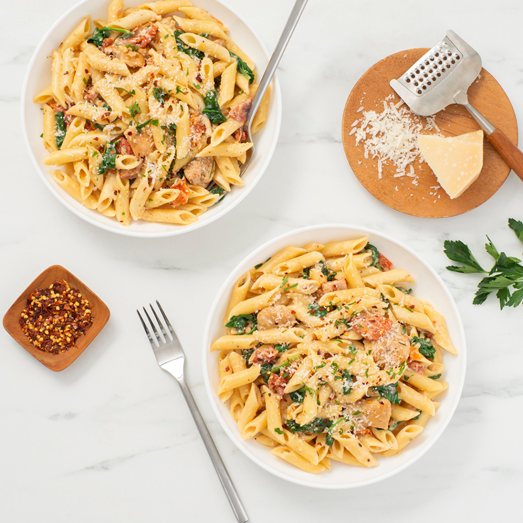 All in One Air Fryer Feta Penne Pasta