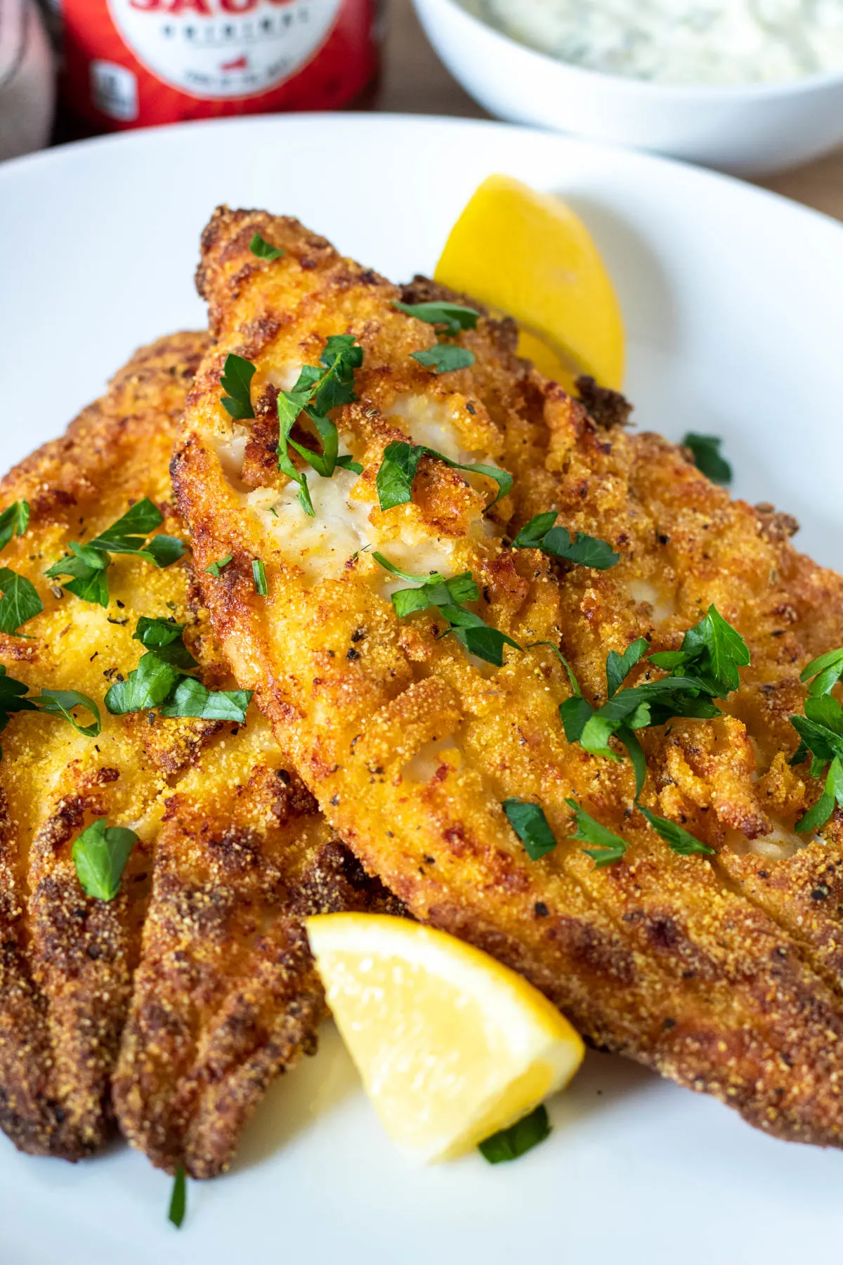 Air Fryer Southern Fried Catfish {Louisiana Cajun Style}