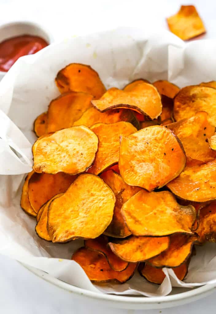Crispy Air Fryer Sweet Potato Chips