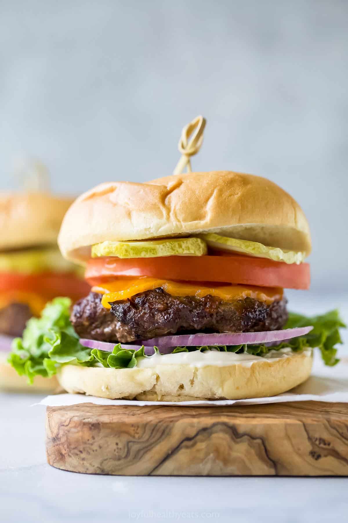 Air Fryer Burgers