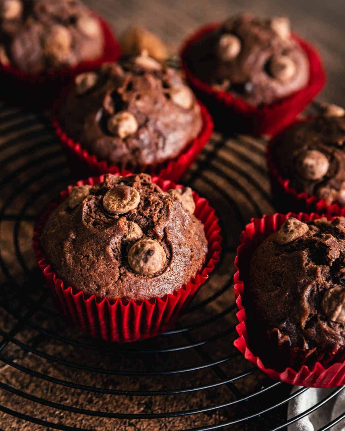 Air Fryer Chocolate Muffins