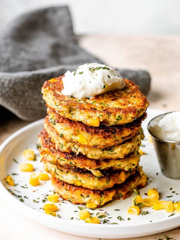 Air Fryer Zucchini Corn Fritters