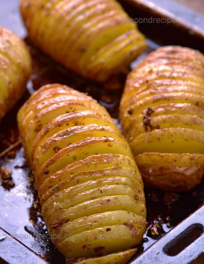 Air Fryer Hasselback Potatoes