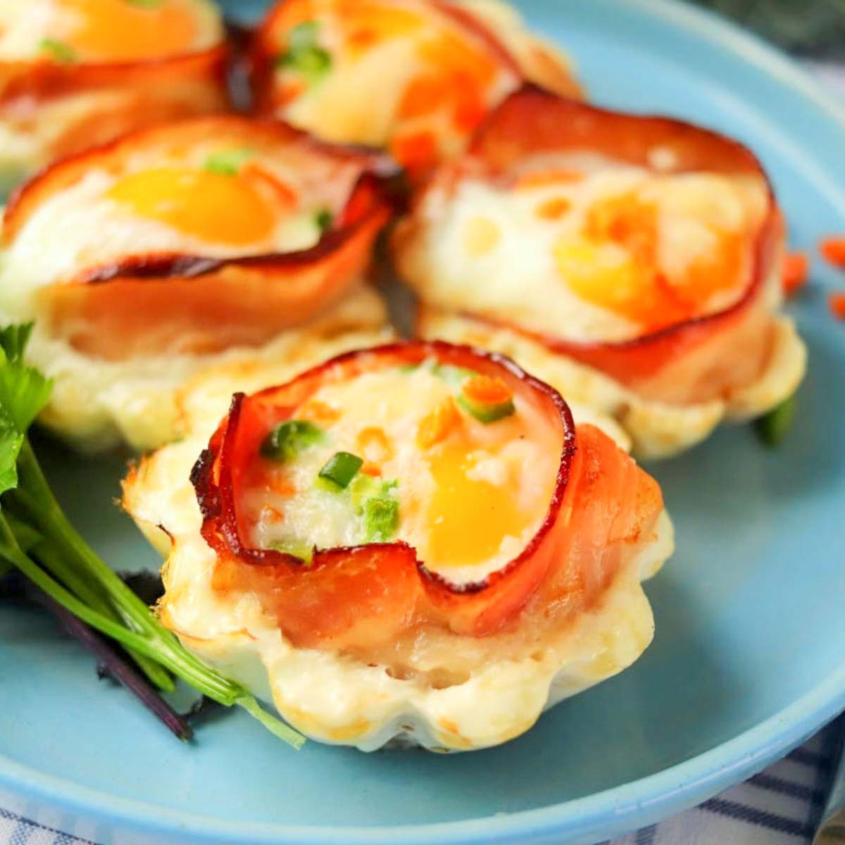 Air Fryer Bacon and Egg Cups