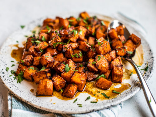 Honey Lime Air Fryer Sweet Potatoes