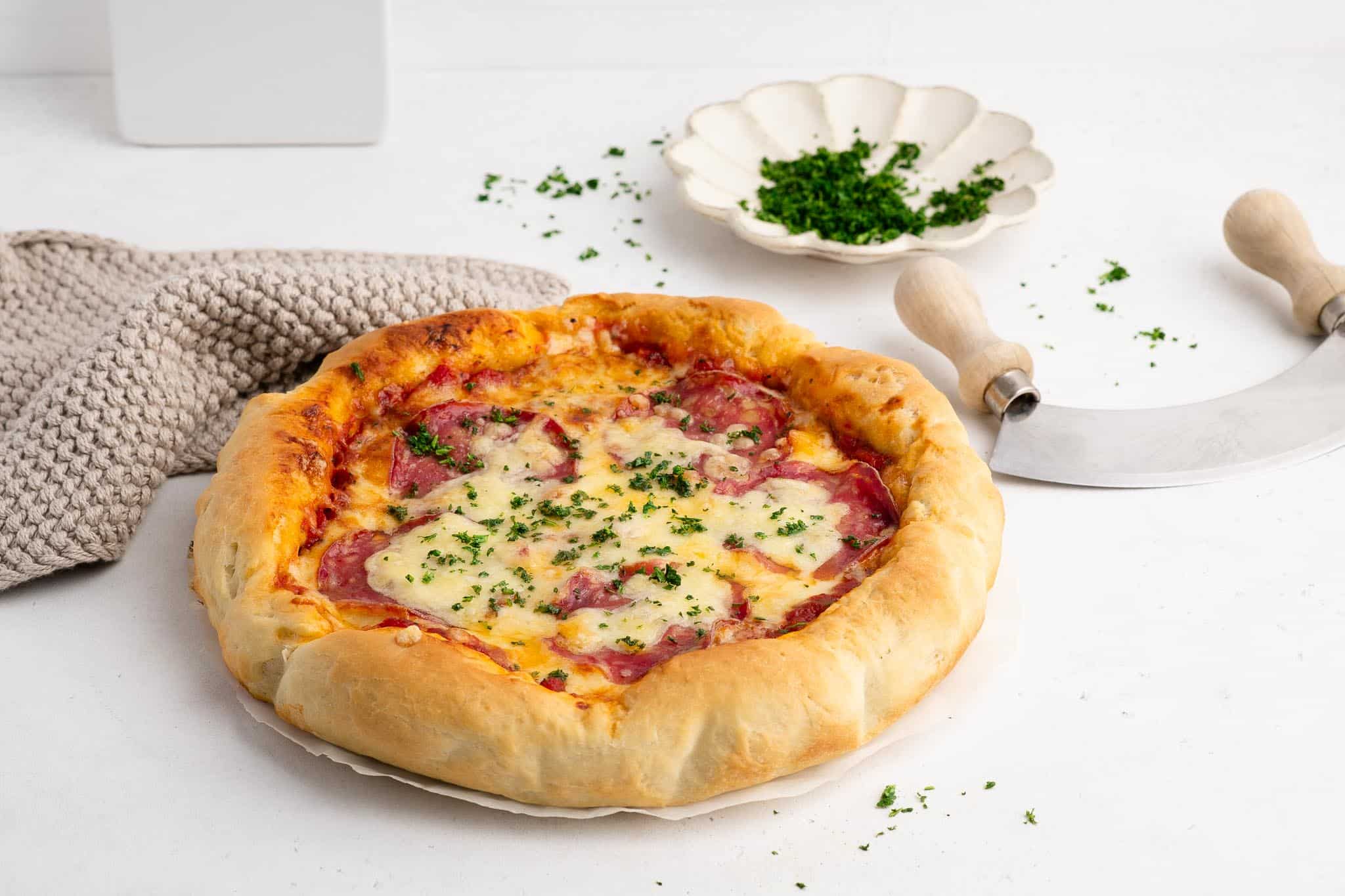 Air fryer deep dish pizza