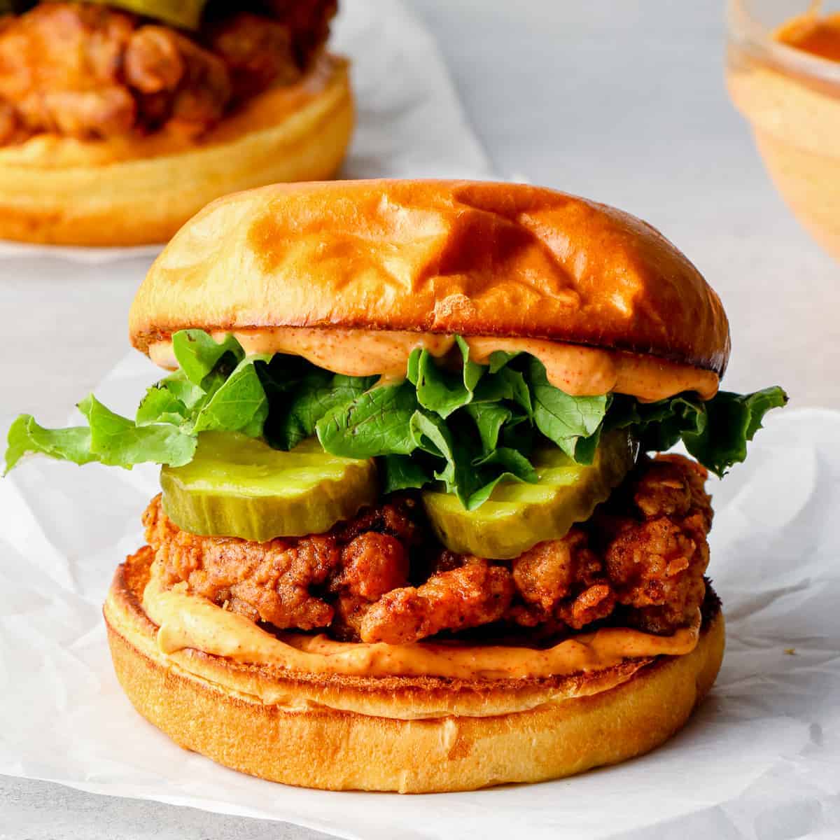 Air Fryer Crispy Chicken Sandwich