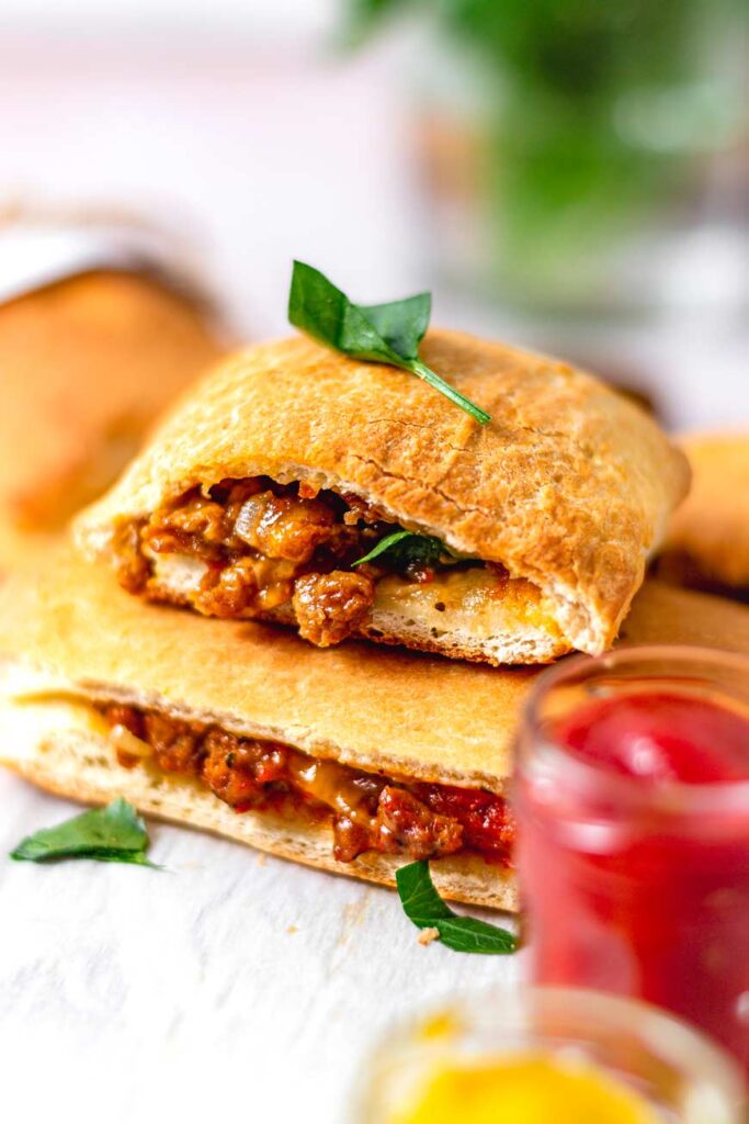 Air Fryer Cheeseburger Pockets