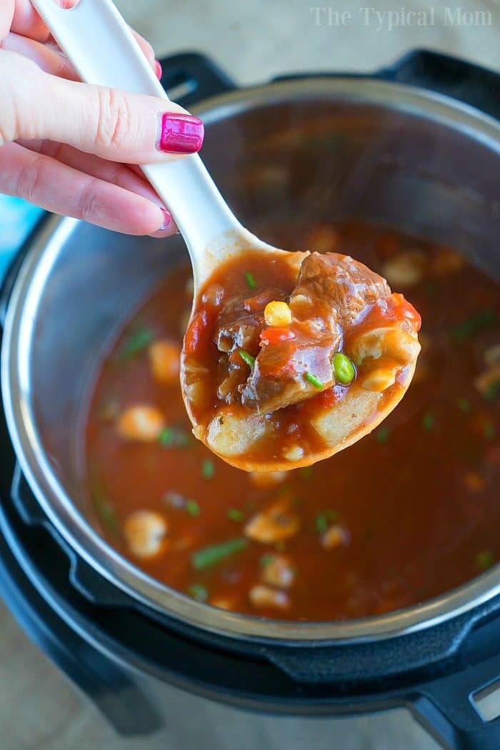 Pressure Cooker Beef Pot Pie Soup