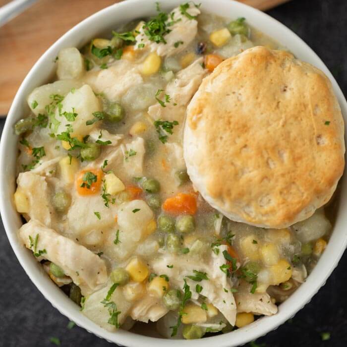 Pressure Cooker Chicken Pot Pie Soup