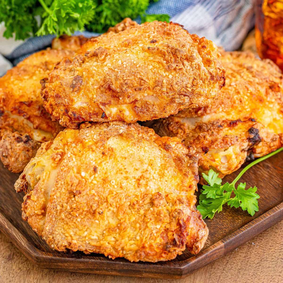 Air Fryer Fried Chicken Thighs